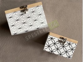 Комплект 2бр. дървени декоративни кутии-foto2