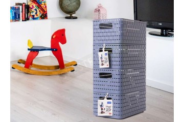 Кош с плетен дизайн