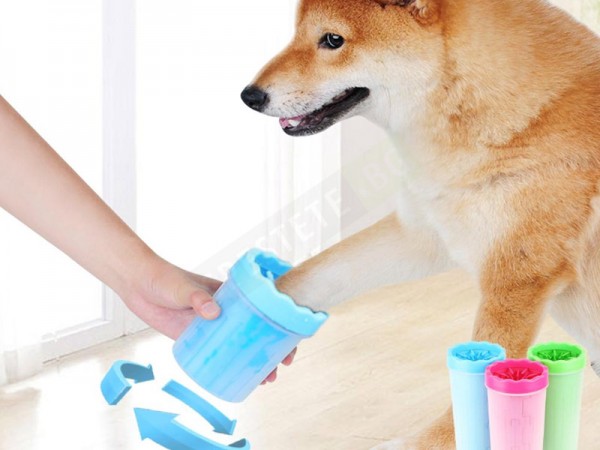 Почистващ уред за лапи на кучета