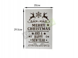 Дървени коледни табелки 2бр.-foto2