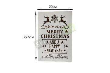 Дървени коледни табелки 2бр.-foto2