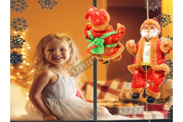 Коледна украса дядо коледа на въже Коледна украса дядо коледа на въже