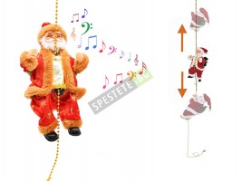 Коледна украса дядо коледа на въже-foto3