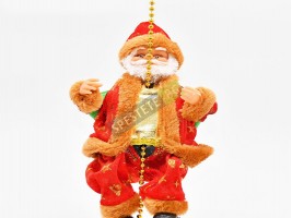 Коледна украса дядо коледа на въже-foto5