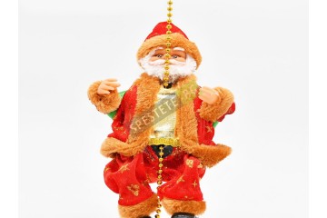 Коледна украса дядо коледа на въже-foto5