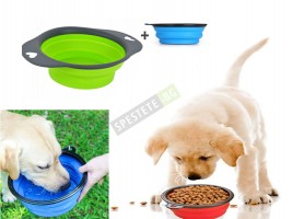 Комплект сгъваеми купички за домашен любимец -foto2