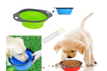Комплект сгъваеми купички за домашен любимец -foto2
