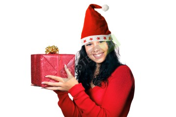 Коледна шапка със светещи звезди-foto2