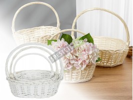 Комплект 3бр. плетени кошници
