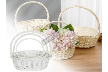 Комплект 3бр. плетени кошници