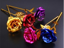 Красива позлатена роза-foto3