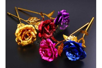 Красива позлатена роза-foto3