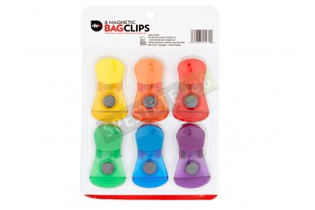 6бр. Щипки за торбички с магнит-foto2