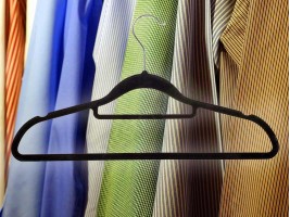 Комплект 5бр. кадифени закачалки за дрехи-foto2
