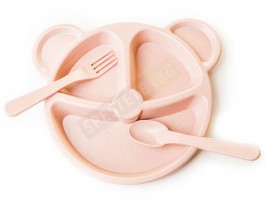 Детска чиния за хранене с отделения-foto3