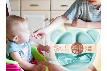 Детска чиния за хранене с отделения
