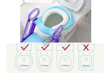 Детски тоалетен адаптер със стълба-foto4