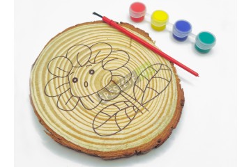 2бр. Дървена декорация за оцветяване-foto2