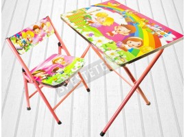 Сгъваема детска масичка със столче