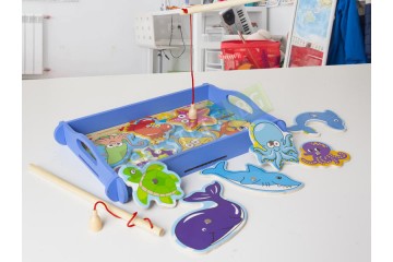 Дървена игра риболов-foto2