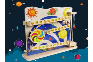 Образователна дървена игра с топчета-foto2