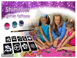 Комплект за татуировка - Shimmer Glitter Tattoos-foto2