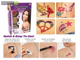 Комплект за татуировка - Shimmer Glitter Tattoos