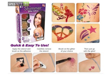 Комплект за татуировка - Shimmer Glitter Tattoos