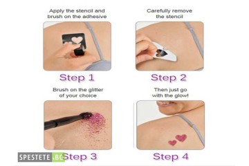 Комплект за татуировка - Shimmer Glitter Tattoos-foto4