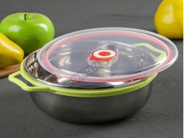 3бр. метални купи със силиконови капаци-foto2