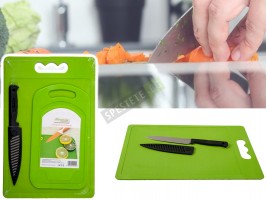 Комплект 2бр. кухненски дъски и нож-foto2