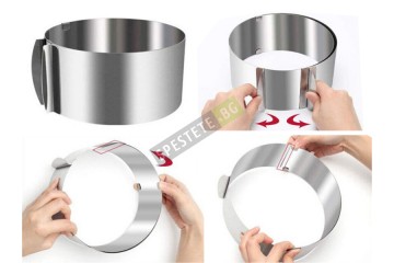 Комплект 3бр. регулируеми форми за печене-foto4