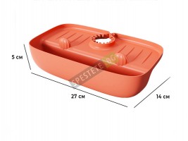 Практичен силиконов органайзер за мивка-foto4