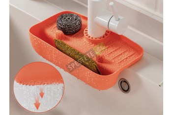 Практичен силиконов органайзер за мивка-foto2