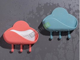 Самозалепяща се сапунерка за стена-foto2