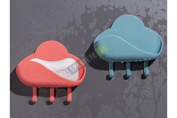 Самозалепяща се сапунерка за стена-foto2