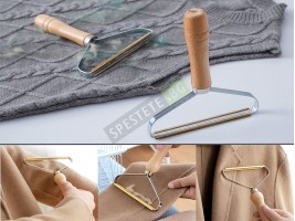 Метална четка за почистване на мъхчета и косми-foto2