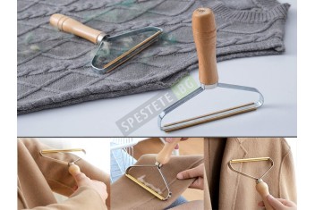 Метална четка за почистване на мъхчета и косми-foto2