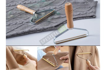 Метална четка за почистване на мъхчета и косми-foto2