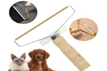 Метална четка за почистване на мъхчета и косми-foto5