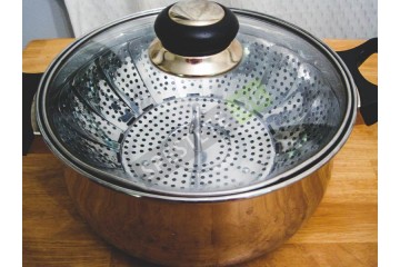 Метална кошница за готвене на пара-foto3