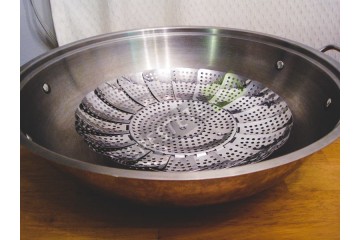 Метална кошница за готвене на пара-foto2