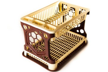 Пластмасов сушилник за чинии на 2 нива-foto3