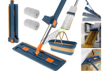 Комплект правоъгълен моп с кофа-foto5