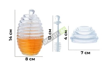 Буркан за мед с лъжица-foto5