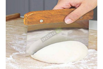 Шпатула нож за тесто с дървена дръжка-foto4