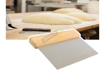 Шпатула нож за тесто с дървена дръжка-foto2