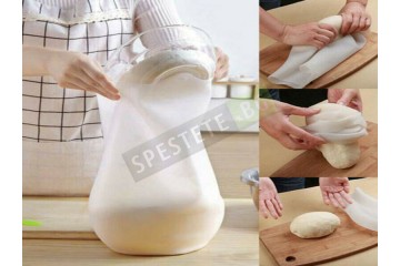 Силиконова незалепваща торба за месене на тесто-foto2