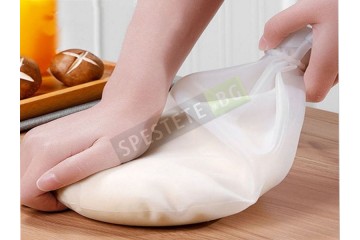 Силиконова незалепваща торба за месене на тесто-foto3