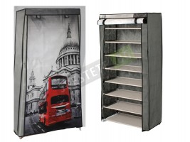 Текстилен шкаф за обувки с 8 рафта-foto2